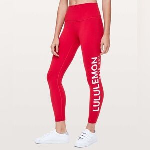 Lululemon Wunder Under Hi Rise 7/8 Tight 20Y Collection 25"
Dark Red 8